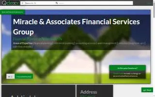 Miracle & Associates Financial Services Group website