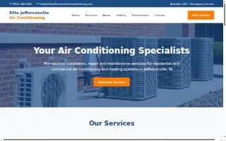 Elite Jeffersonville Air Conditioning website