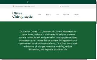 Oliver Chiropractic of Crown Point website