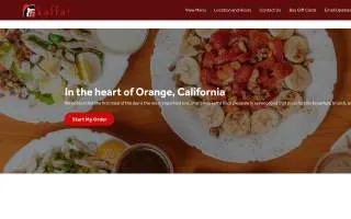 Kaffa Cafe of Crown Point website