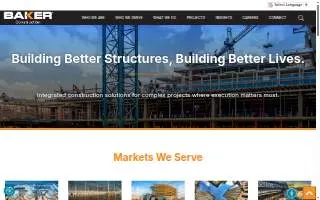 Baker Construction Inc website