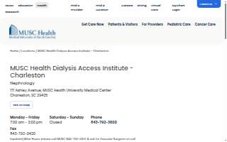 MUSC Health Dialysis Access Institute - Charleston