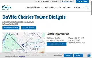 DaVita Charles Towne Dialysis website