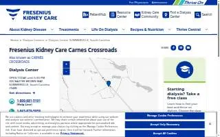 Fresenius Kidney Care Carnes Crossroads website