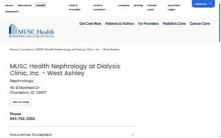 MUSC Health Nephrology at Dialysis Clinic, Inc. - West Ashley