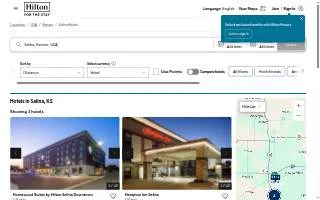 Hampton Inn Salina website
