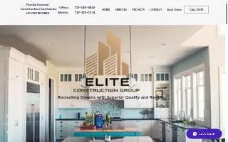 Elite Construction Group of Garden City website