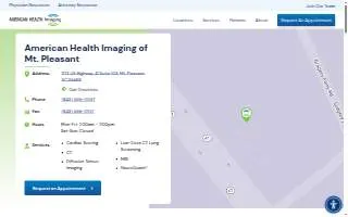 American Health Imaging Mt. Pleasant website