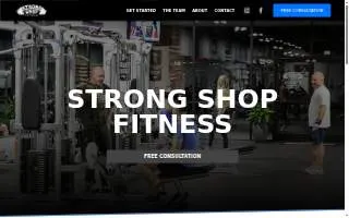 Strong Shop Fitness website