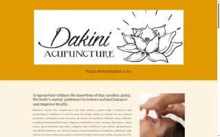 Dakini Acupuncture website