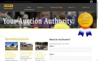 Herron Auction Realty website