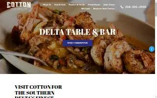 Restaurant Cotton website