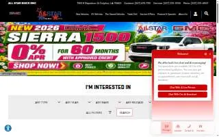 All Star Buick GMC website