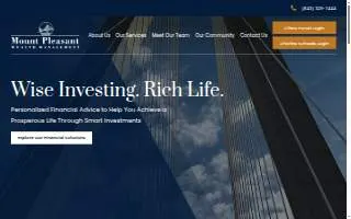 Mount Pleasant Wealth Management website