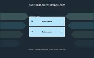 A-Affordable Insurance Agency, Inc. of Lawrence website
