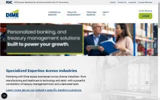 Dime Community Bank of North New Hyde Park website