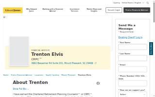 Edward Jones - Financial Advisor: Trenton Elvis, CRPC™