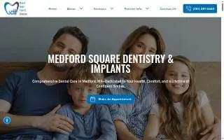 Medford Square Dentistry & Implants website