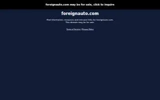 Foreign & Domestic Auto Services website