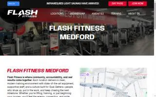 Flash Fitness of Medford website