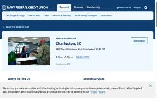 Navy Federal Credit Union of Charleston website