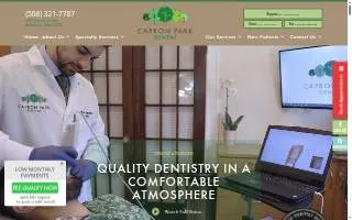 Capron Park Dental website