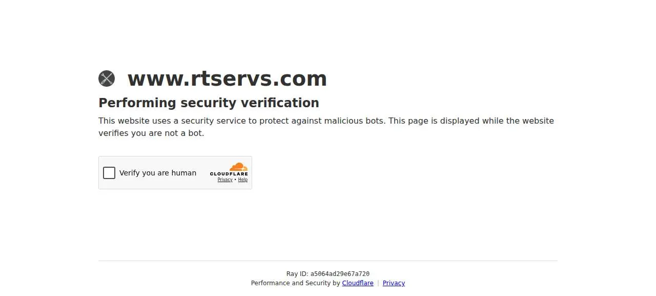 RT Services website