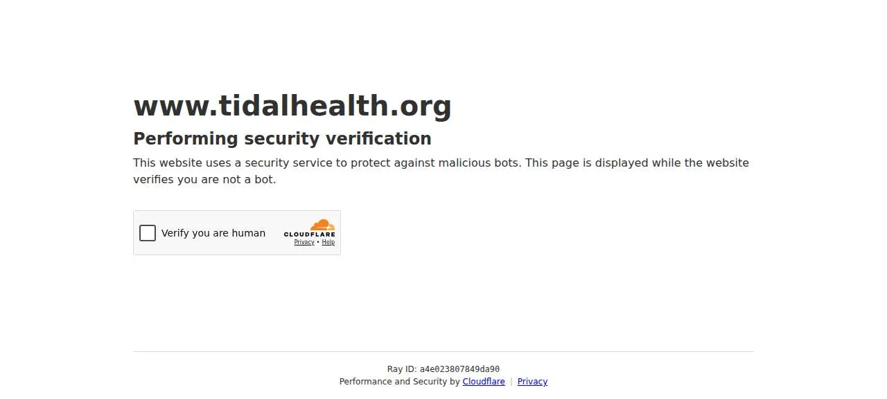 TidalHealth Family Medicine Residency Clinic website