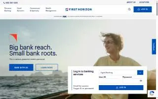 First Horizon Bank: Commercial Banking Office Only website