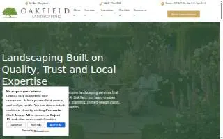 Oakfield Landscaping website