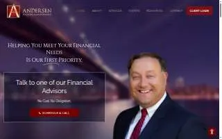 Andersen Wealth Management of Easton website