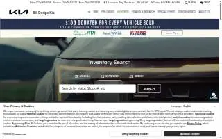 Bill Dodge Kia of Westbrook website