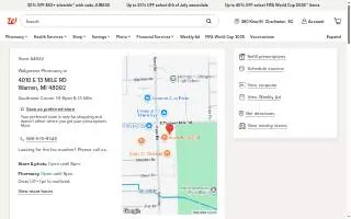 Walgreens Pharmacy of Warren website