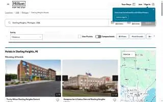 Hampton Inn & Suites Detroit/Sterling Heights website