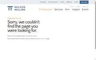 Nelson Mullins Riley & Scarborough: Patrick Wooten website