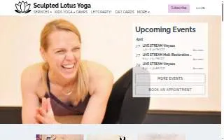 Sculpted Lotus Yoga website