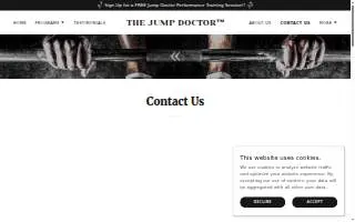 The Jump Doctor website