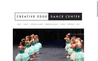 Creative Edge Dance Center website