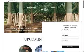 Palmetto City Ballet website