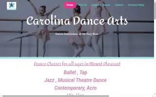 Carolina Dance Arts website