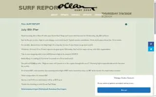 Ocean Surf Shop website