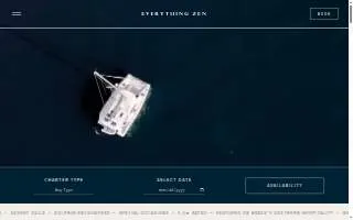 Everything Zen Sailing Charters website