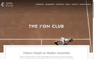 I'On Club website