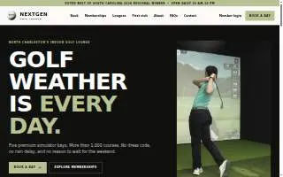 NextGen Golf Lounge website