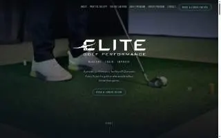 Elite Golf Performance website