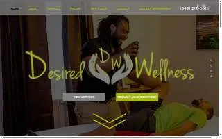Desired Wellness website
