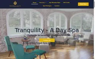 Tranquility - A Day Spa of North Charleston website