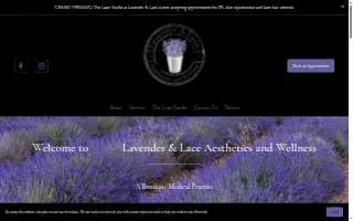 Lavender & Lace Aesthetics and Wellness website