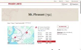 Trader Joe's of Mt Pleasant website