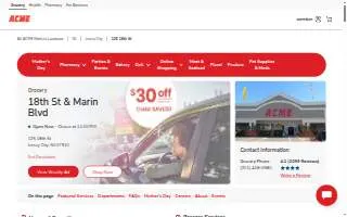 ACME Markets of Jersey City website